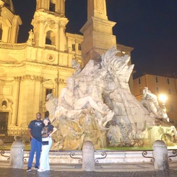 Piazza Navona - Fountain of Four Rivers by Bernini w/ St. Agnes Church in background located in Piazza Navona (pic taken on 10/03/23) - Landmarks & Historical Buildings Near Me - Rome, RM Piazza Navona - Fountain of Four Rivers by Bernini w/ St. Agnes Church in background located in Piazza Navona (pic taken on 10/03/23) - Landmarks & Historical Buildings Near Me - Rome, RM