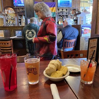 Henry's Louisiana Grill - Chef Henry and an Abita Purple Haze with a bourbon shot cocktail - Southern Near Me - Acworth,, Georgia Henry's Louisiana Grill - Chef Henry and an Abita Purple Haze with a bourbon shot cocktail - Southern Near Me - Acworth,, Georgia