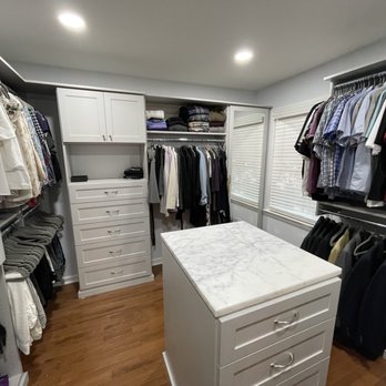 Artisan Custom Closets - Wife's section left...husband's section right - Interior Design Near Me - Marietta, Georgia