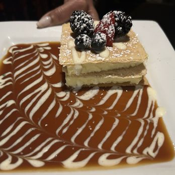 Parkway Grill - 12/10/25 Crème Brûlée Napoleon, delicious - New American Near Me - Pasadena, California