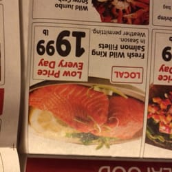 Vons - No Von's, San Diego does not have local wild salmon. Stop lying!