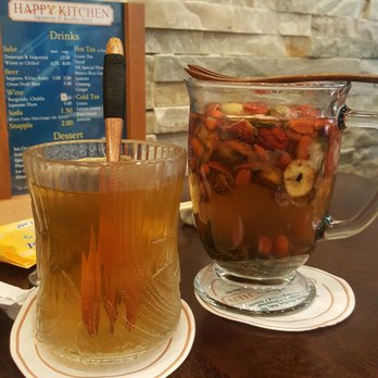 Happy Kitchen - Jasmine hot tea and special flower hot tea served with honey. - Japanese Near Me - Jackson Heights, New York Happy Kitchen - Jasmine hot tea and special flower hot tea served with honey. - Japanese Near Me - Jackson Heights, New York