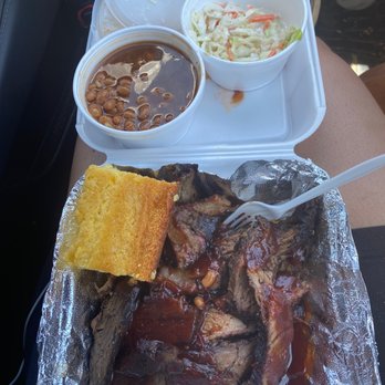 Halleluiah BBQ - Beef Brisket plate with Baked Beans & Coleslaw - Barbeque Near Me - Apple Valley, California Halleluiah BBQ - Beef Brisket plate with Baked Beans & Coleslaw - Barbeque Near Me - Apple Valley, California