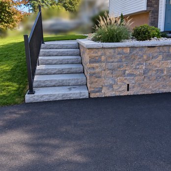 Zach Hess Landscaping - New Stone Steps from drive - Landscape Architects or Designers Near Me Zach Hess Landscaping - New Stone Steps from drive - Landscape Architects or Designers Near Me