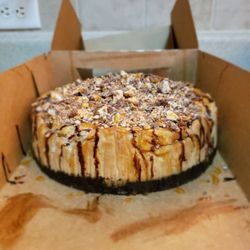 Snickers@You on a chocolate flavored crust.