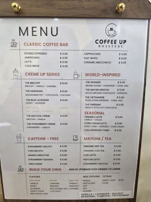 Menu photo 4 Coffee Up Roastery Chino, CA