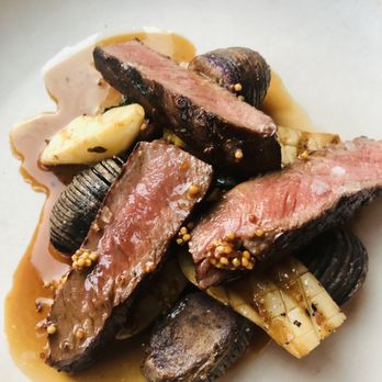 River Café - Bison Striploin - Canadian (New) Near Me - Calgary, Alberta