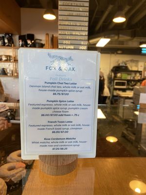 Menu photo 3 Fox & Oak Squamish, BC