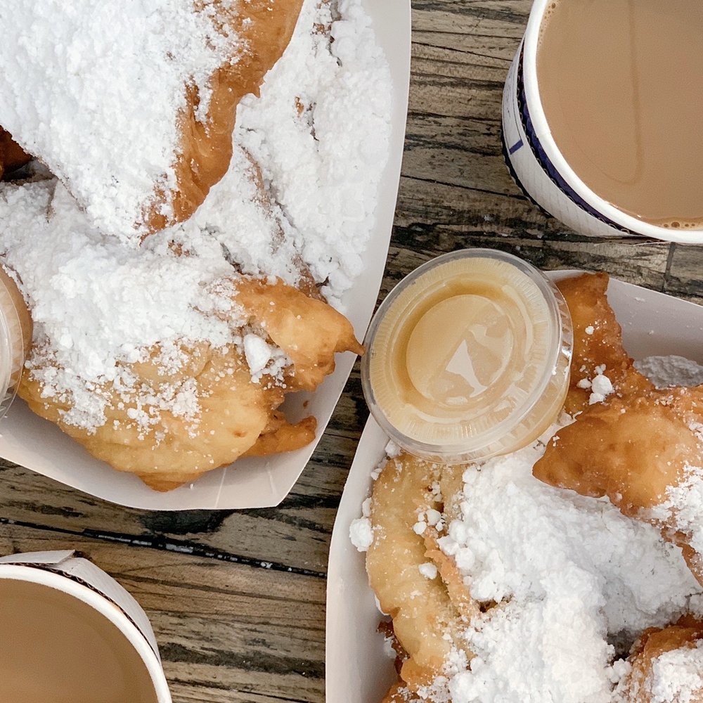 Mo'Bay Beignet - Beignets, buttercream and cinnamon syrup, and cafe au lait - Coffee & Tea Near Me - Mobile, Alabama Mo'Bay Beignet - Beignets, buttercream and cinnamon syrup, and cafe au lait - Coffee & Tea Near Me - Mobile, Alabama