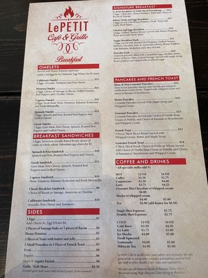 Menu photo 1 Le Petit Cafe & Grille Pittsburgh, PA Menu photo 1 Le Petit Cafe & Grille Pittsburgh, PA