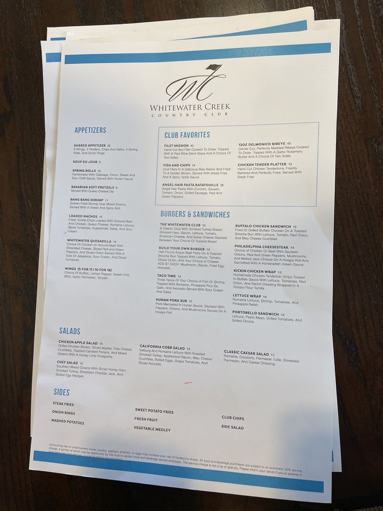 WHITEWATER CREEK COUNTRY CLUB Updated September 2024 175 Birkdale