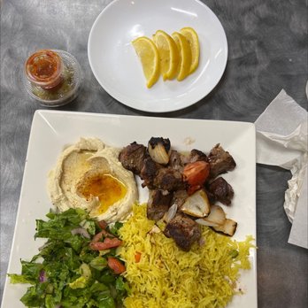 Hummus Express - Lamb Kabob Plate - Falafel Near Me - Bakersfield, California
