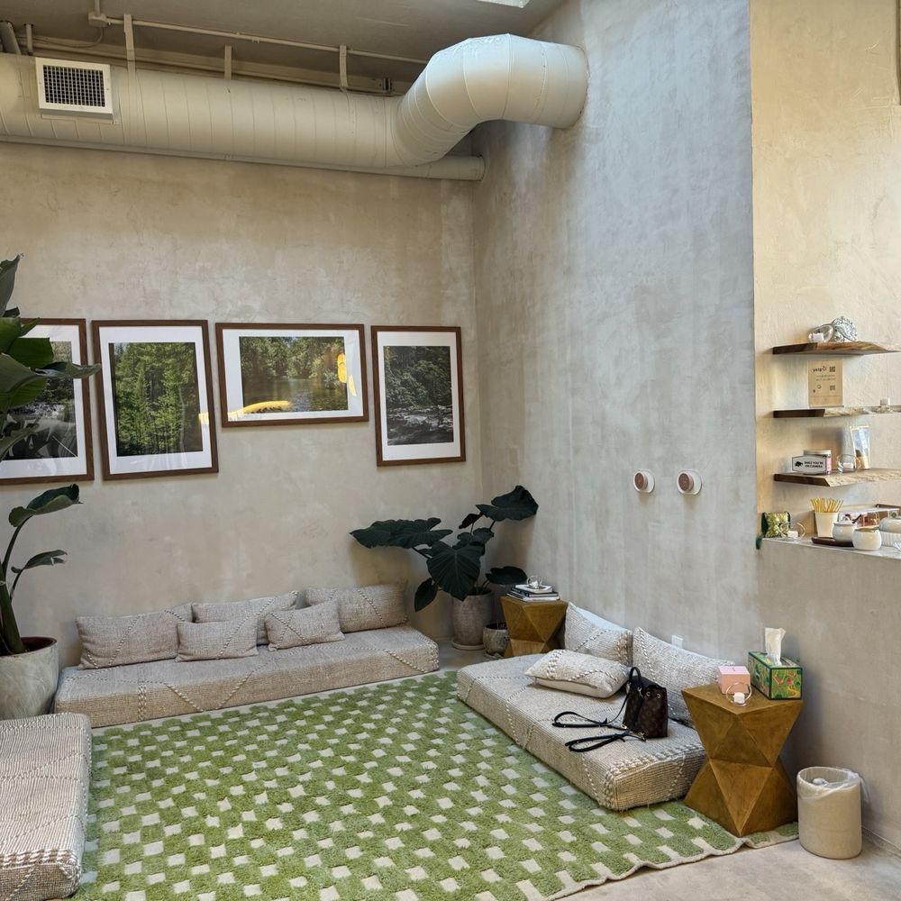 Waiting area with tea