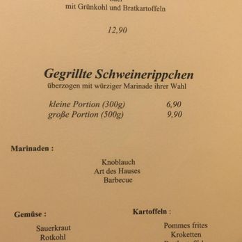 Gasthaus Zur Rippe - The grilled rib specialty, with choices for sides. - German Near Me - Berlin, BE
