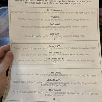 The Local Cow - Menu - Burgers Near Me - Gresham, Oregon