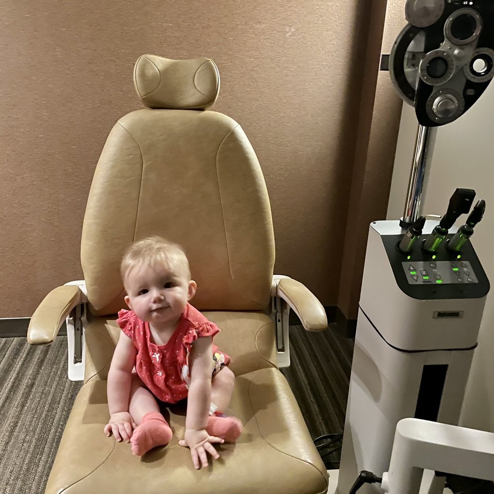 Baby in exam room Baby in exam room
