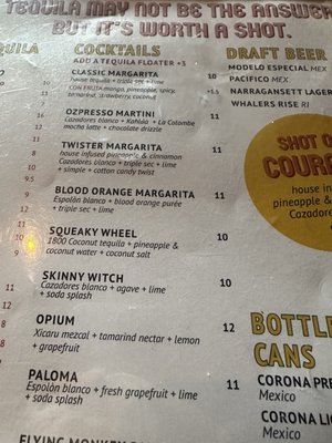 Menu photo 5 OZ Tacos & Tequila Lincoln, RI Menu photo 5 OZ Tacos & Tequila Lincoln, RI