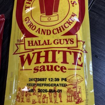 The Halal Guys - A tasty sauce for the falafel - Middle Eastern Near Me - Baltimore, Maryland