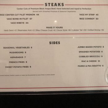 347 Grille - Menu - Steakhouses Near Me - Tallahassee, Florida