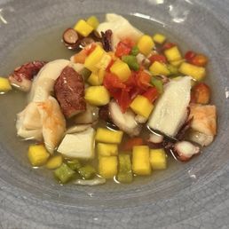 Seafood Ceviche-- FEATURING DELICIOUS OCTOPUS Seafood Ceviche-- FEATURING DELICIOUS OCTOPUS
