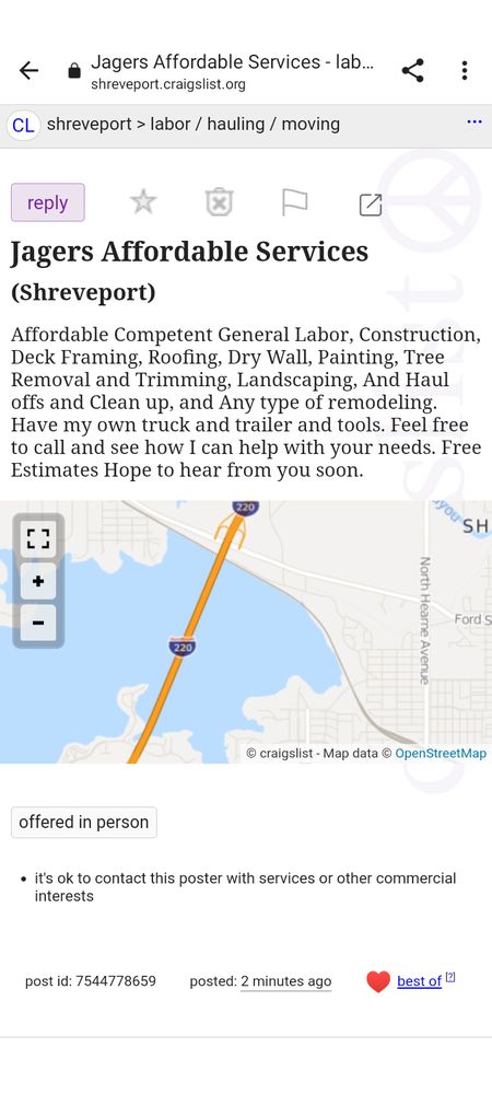 Slide of Jagers affordable services