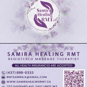 Samira Healing RMT - Massage Therapy Near Me - Toronto, Ontario Samira Healing RMT - Massage Therapy Near Me - Toronto, Ontario