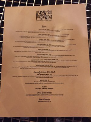 Menu photo 5 Rare Form Brewing Company Troy, NY Menu photo 5 Rare Form Brewing Company Troy, NY
