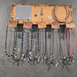 Hanging Rack and Horse nail jewelry by Rideout's Hideout