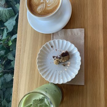 Scorpio Coffee - Latte, Matcha Latte, and a cookie - Coffee & Tea Near Me - Sacramento, California Scorpio Coffee - Latte, Matcha Latte, and a cookie - Coffee & Tea Near Me - Sacramento, California