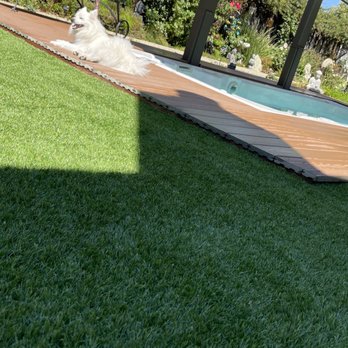 Heavenly Greens - Corner view with a view of the corners that was raised to my satisfaction. - Artificial Turf Near Me - San Jose, California