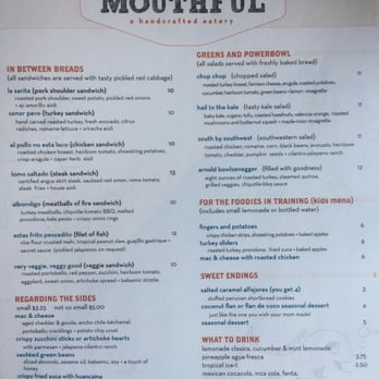 Mouthful Eatery - Menu of items - Sandwiches Near Me - Thousand Oaks, California Mouthful Eatery - Menu of items - Sandwiches Near Me - Thousand Oaks, California