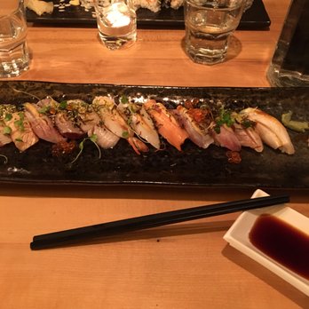 Saku Sushi - Assorted Aburi. YUM! - Sushi Bars Near Me - Toronto, Ontario Saku Sushi - Assorted Aburi. YUM! - Sushi Bars Near Me - Toronto, Ontario