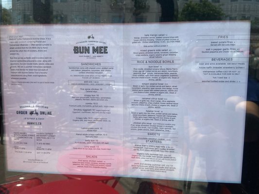 Menu photo 4 Bun Mee San Francisco, CA