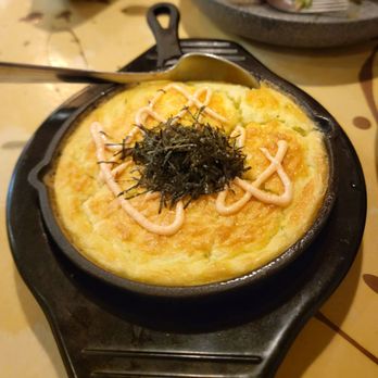 Izakaya Naru - Mountain yam omelette with mentai sauce - Izakaya Near Me - Honolulu, Hawaii