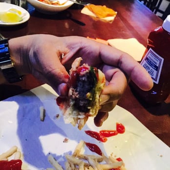 Yard House - This pepper jack burger is loaded with flavor- wanted to take a pik from first bite but couldn't stop - New American Near Me - Palmdale, California