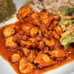 Taqueria y Mariscos Costa Alegre - Ayer pase por tu casa, y me aventaste un limón, y como no soy *uey, que se lo echo a mi Pulpo a la Diabla!