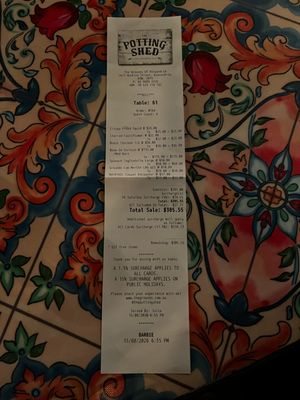Menu photo 1 The Potting Shed Alexandria, NSW Menu photo 1 The Potting Shed Alexandria, NSW