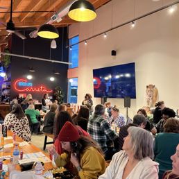 Inside the dining room for Drag Queen Bingo