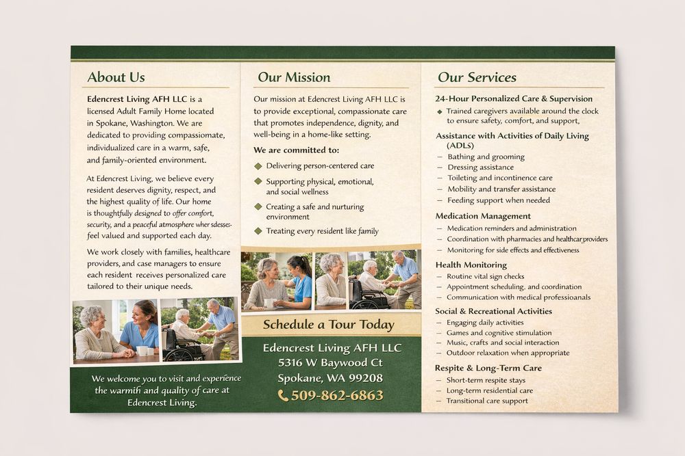 Edencrest Living AFH - home care agency in Spokane, WA