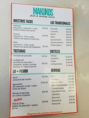 Menu photo 8 Makukos Ensenada, BCN Menu photo 8 Makukos Ensenada, BCN