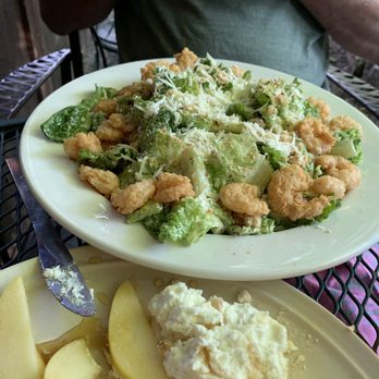 Lompoc Cafe - Caesar salad with fried shrimp - Cafes Near Me - Bar Harbor, Maine Lompoc Cafe - Caesar salad with fried shrimp - Cafes Near Me - Bar Harbor, Maine