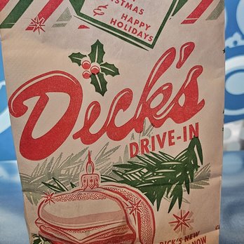 Dick's Drive-In - Their holiday bag - Burgers Near Me - Seattle, Washington Dick's Drive-In - Their holiday bag - Burgers Near Me - Seattle, Washington
