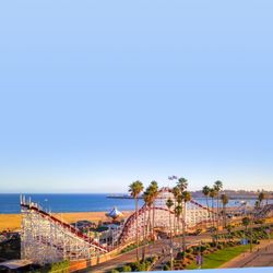 The Giant Dipper - Giant Dipper ocean views at the Santa Cruz Beach Boardwalk