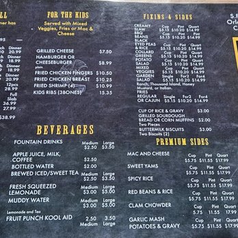 Les Sisters' Southern Kitchen - Menu 2024-8 - Cajun/Creole Near Me - Winnetka, California