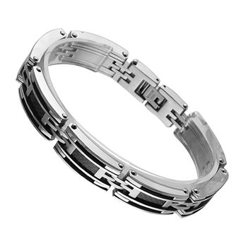 AAB Style - Men's Stainless Steel Carbon fiber bracelet - Jewelry Near Me - Plantation, Florida AAB Style - Men's Stainless Steel Carbon fiber bracelet - Jewelry Near Me - Plantation, Florida