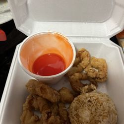 Guang Zhou - Sweet and Sour Shrimp with fried rice