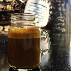Cortado served in Tiny Mason Jars