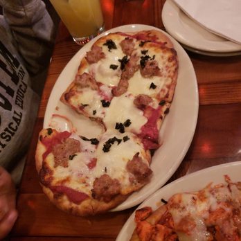 Hawkeye's Bar & Grill - Italian sausage flat bread - Sports Bars Near Me - Chicago, Illinois Hawkeye's Bar & Grill - Italian sausage flat bread - Sports Bars Near Me - Chicago, Illinois