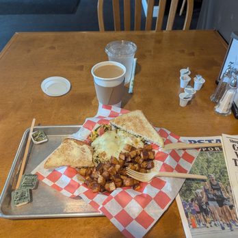 Fiddlehead Craft Sandwich - 3 eggs scrambled and coffee - Sandwiches Near Me - Fort Plain, New York