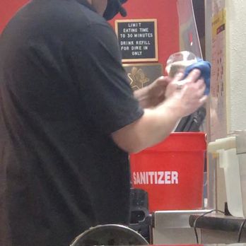 Carl's Jr - Cleaning supplies with a drink - Fast Food Near Me - Santa Rosa, California